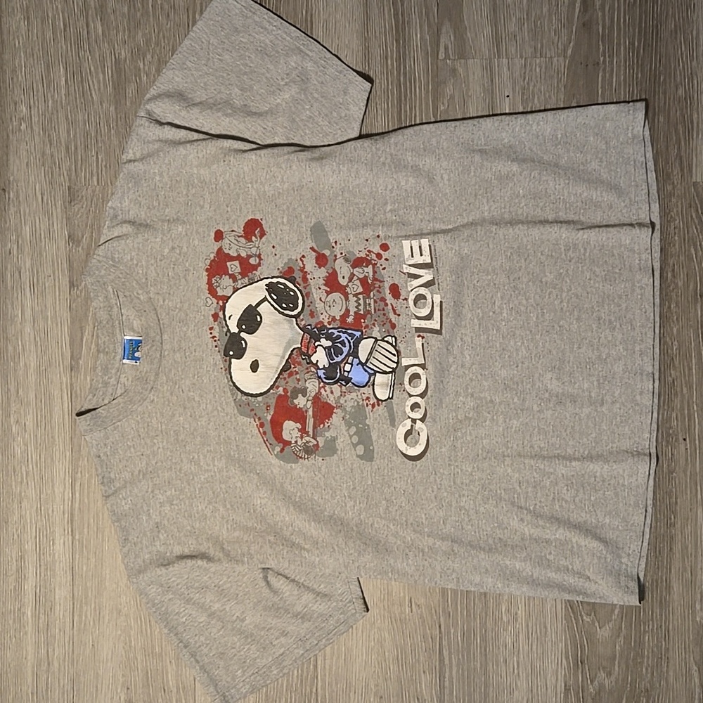 Vintage Peanuts Snoopy "Cool Love" T-Shirt (XL)